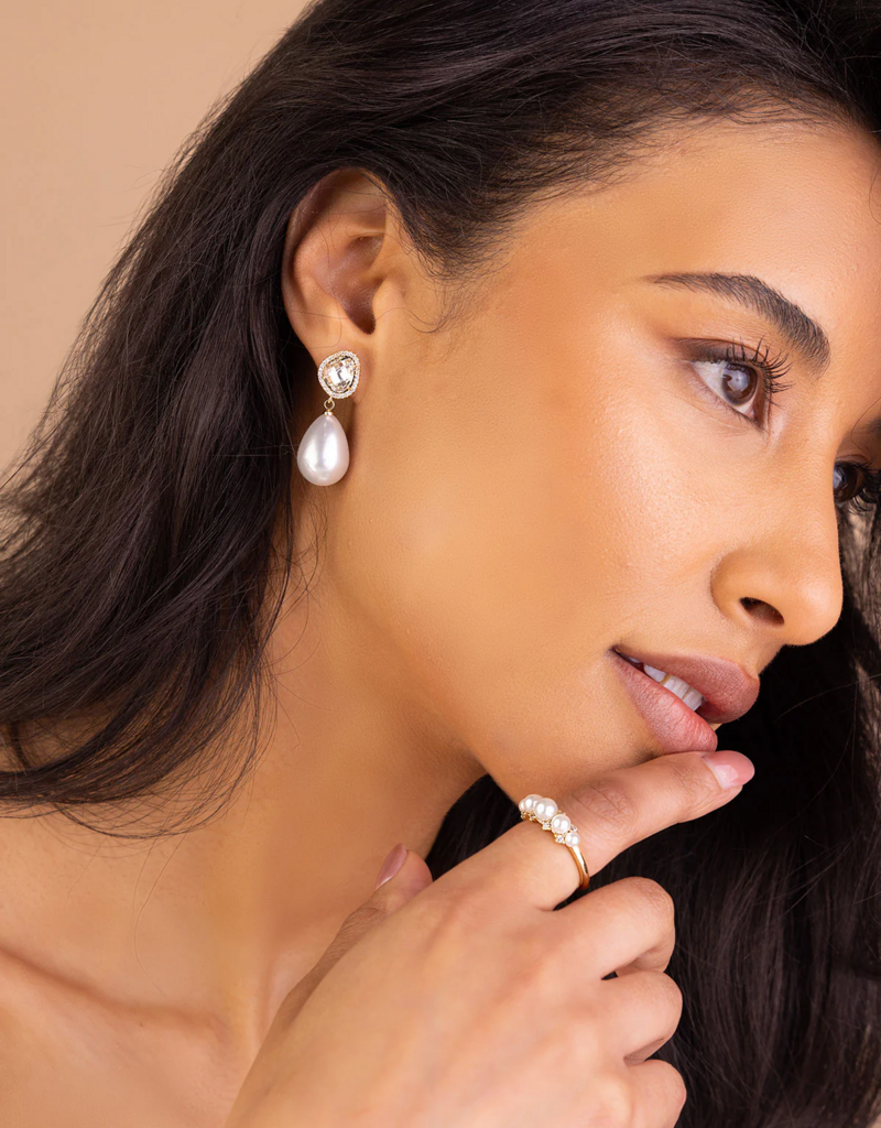 Olive & Piper Elysia Drop Earrings - Gold