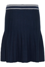 Cream Villea Skirt in Navy