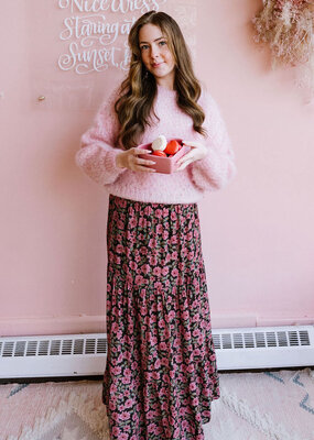 Saltwater Luxe Verona Midi Skirt in Multi Floral