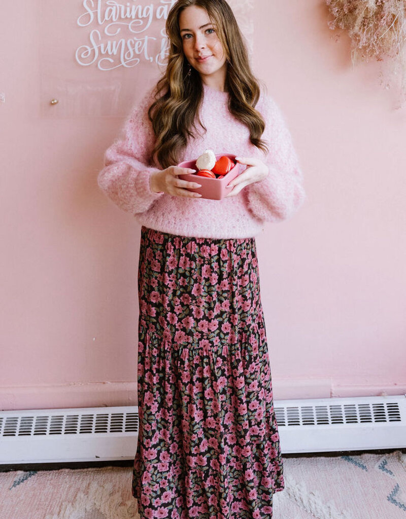 Saltwater Luxe Verona Midi Skirt in Multi Floral