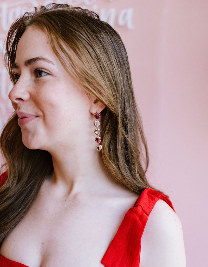 Adelyn Rae Ingrid Bow Strap Midi Dress in Red