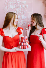 Dress Forum Heaven Sent Bustier Flutter Dress in Red