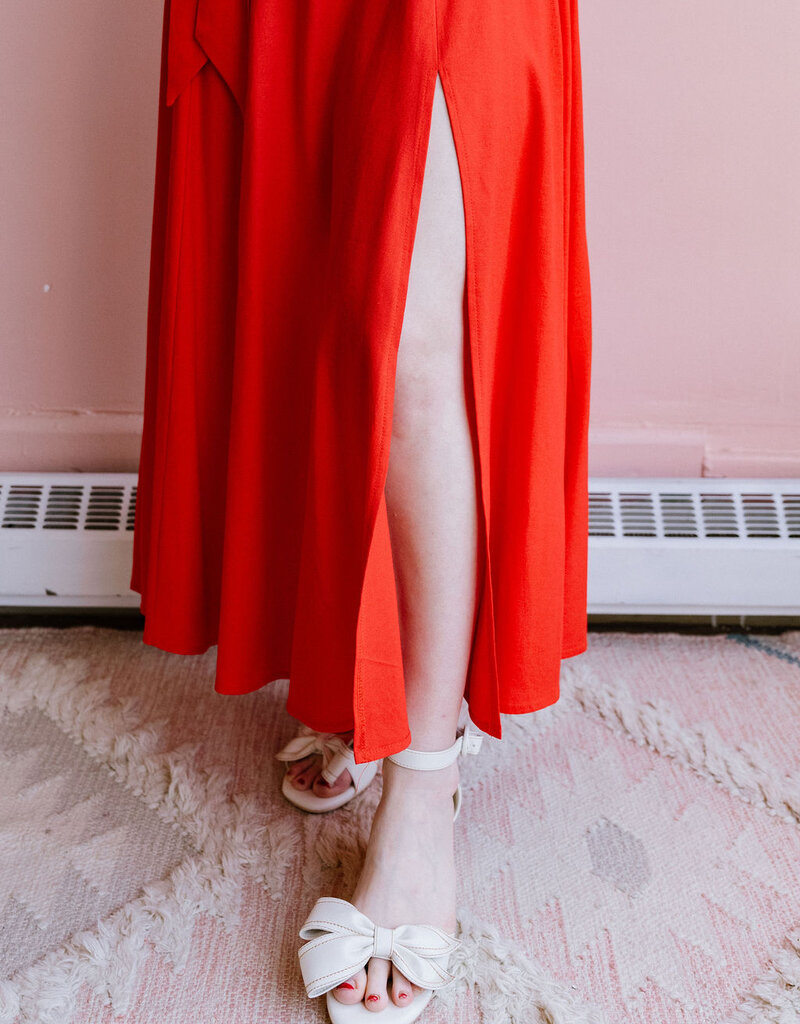 Dress Forum Heaven Sent Bustier Flutter Dress in Red