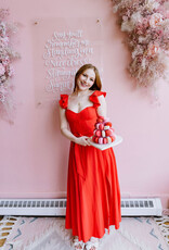 Dress Forum Heaven Sent Bustier Flutter Dress in Red