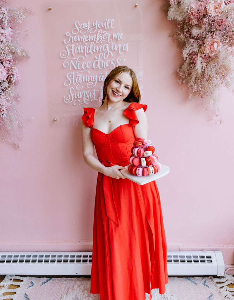 Dress Forum Heaven Sent Bustier Flutter Dress in Red