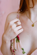 Sugar Blossom 18K Gold Plated Brass With Small Heart Pendant