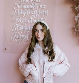 Saltwater Luxe Creston Heart Jacket In Rosebud