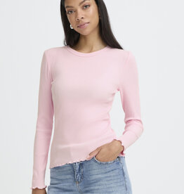 B.Young Sinne Cotton Rib Long Sleeve T-Shirt