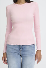 B.Young Sinne Rib T-Shirt in Parfait Pink