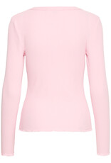 B.Young Sinne Rib T-Shirt in Parfait Pink