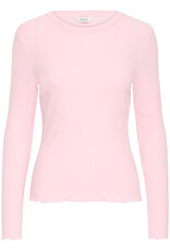 B.Young Sinne Rib T-Shirt in Parfait Pink