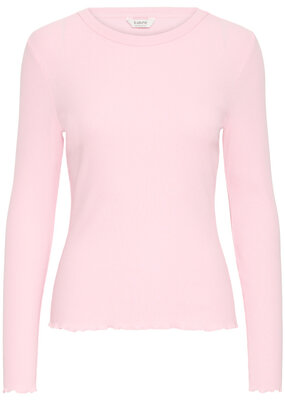 B.Young Sinne Cotton Rib Long Sleeve T-Shirt