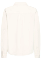 ICHI Lovely Shirt with Cut-Out Hearts in Cloud Dancer