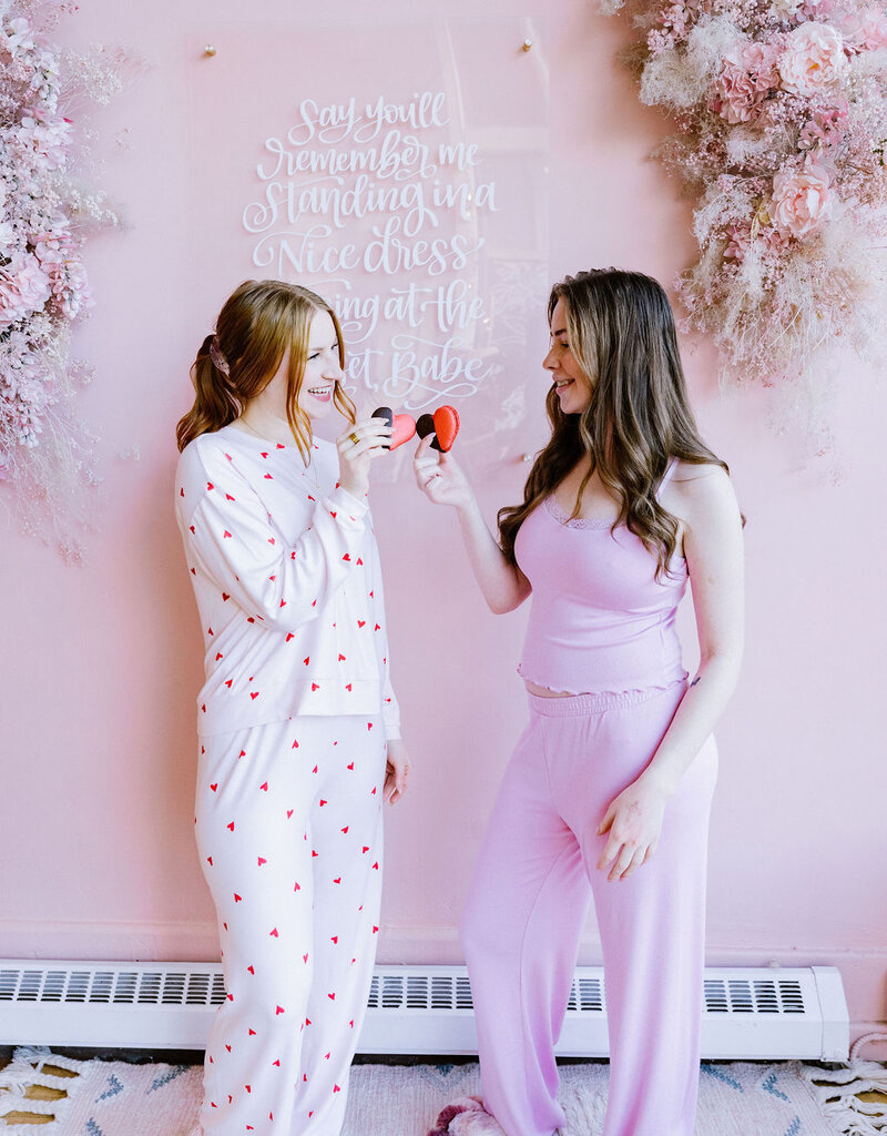 Z-Supply Josie Heart Pant in Pink Crush