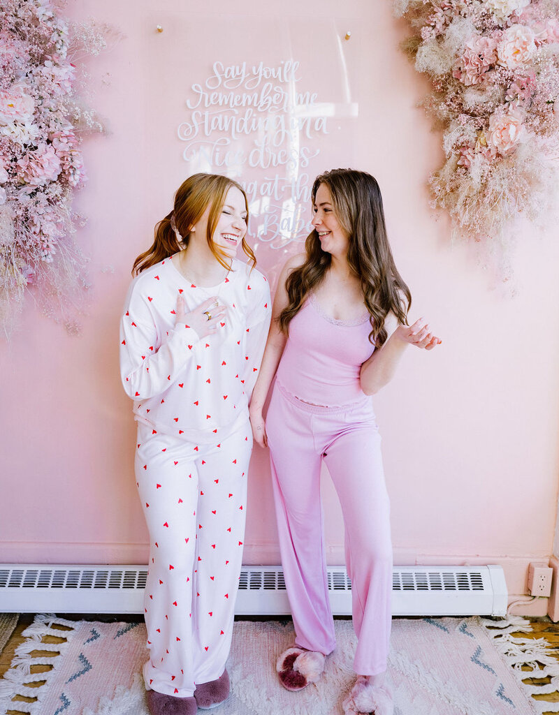 Z-Supply Josie Heart Pant in Pink Crush