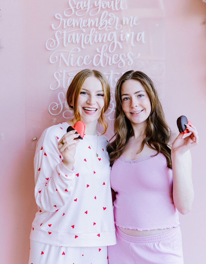 Z-Supply Josie Heart Pant in Pink Crush