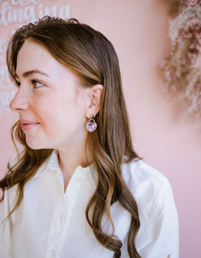 ICHI Lovely Shirt with Cut-Out Hearts in Cloud Dancer