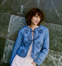 B.Young Kissa Cotton Quilted Embroidered Jacket