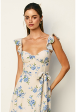Dress Forum Love Galore Bustier Flutter Dress in Dream Blue Floral