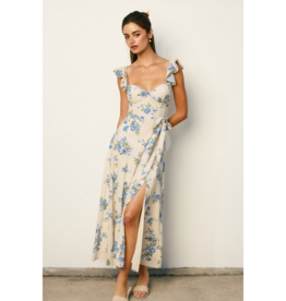 Dress Forum Love Galore Bustier Flutter Dress in Dream Blue Floral