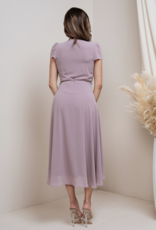 Soieblu Molly Midi Wrap Dress in Mauve