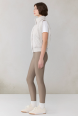 Soia and Kyo Brenna Reversible Down Vest in Light Oak Gingham