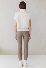 Soia and Kyo Brenna Reversible Down Vest in Light Oak Gingham