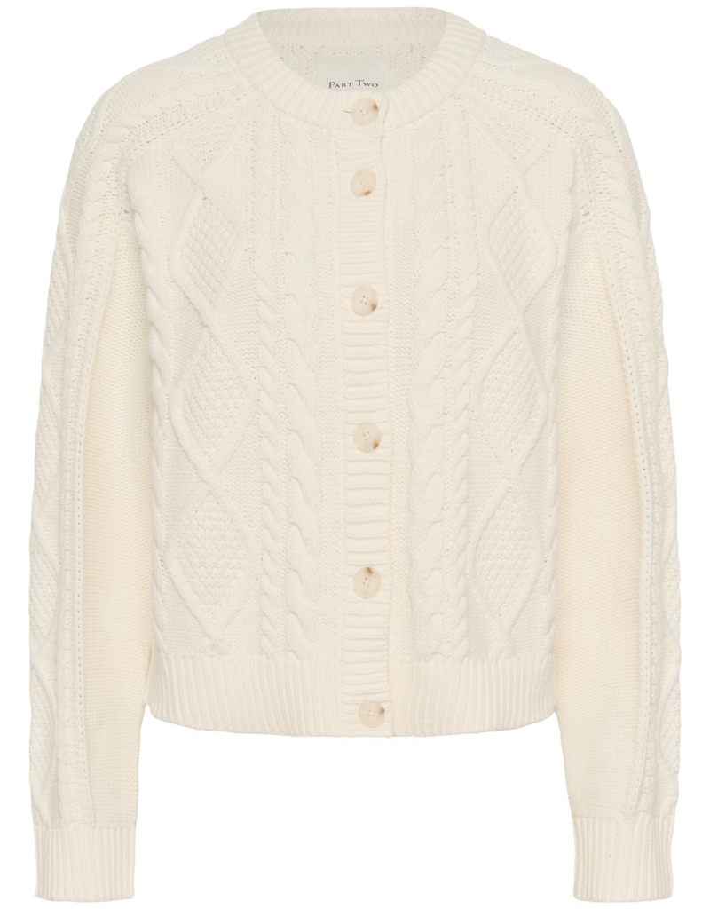 Part Two Zayra Cardigan in Whisper White