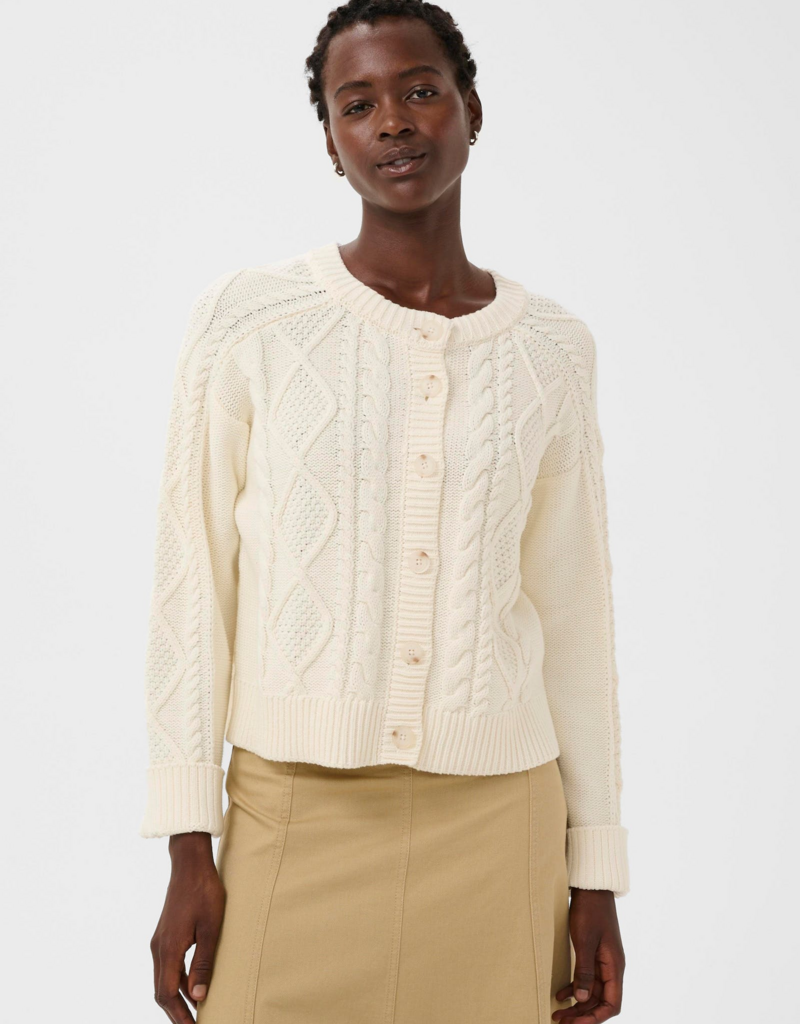 Part Two Zayra Cardigan in Whisper White