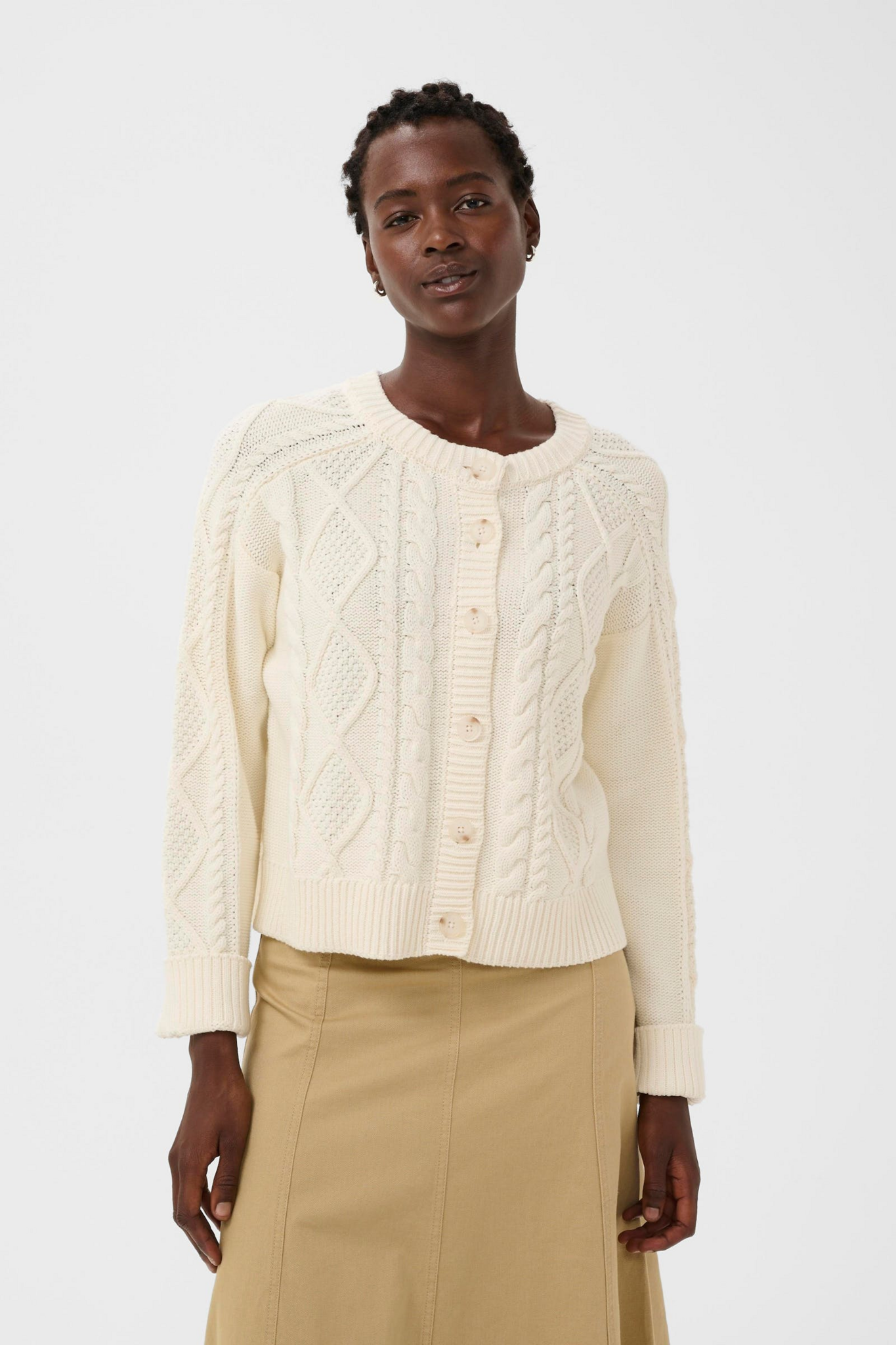 Zayra Cardigan in Whisper White - Adorn Boutique
