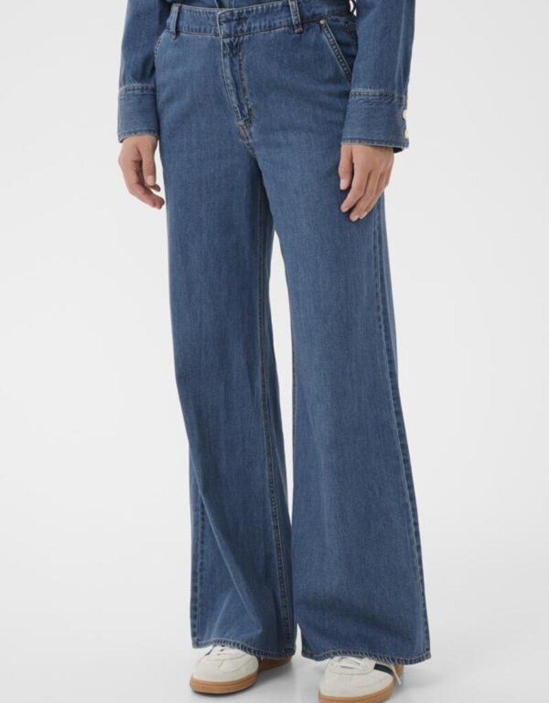 Part Two Safinas Denim Trousers in Medium Blue
