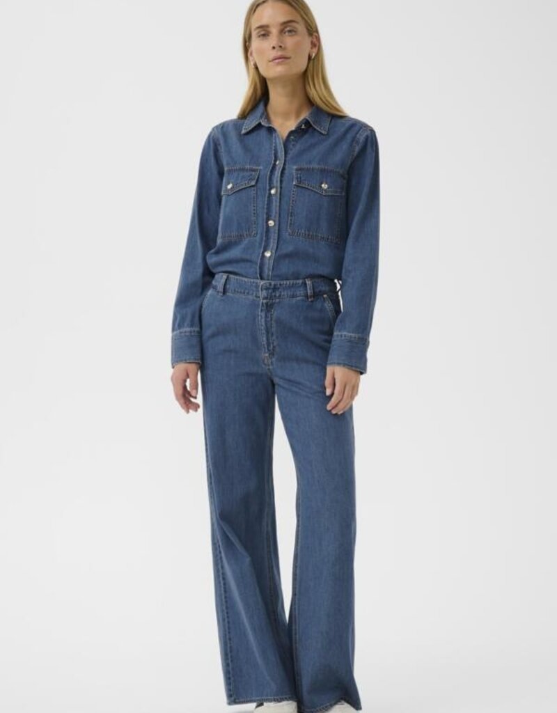 Part Two Safinas Denim Trousers in Medium Blue