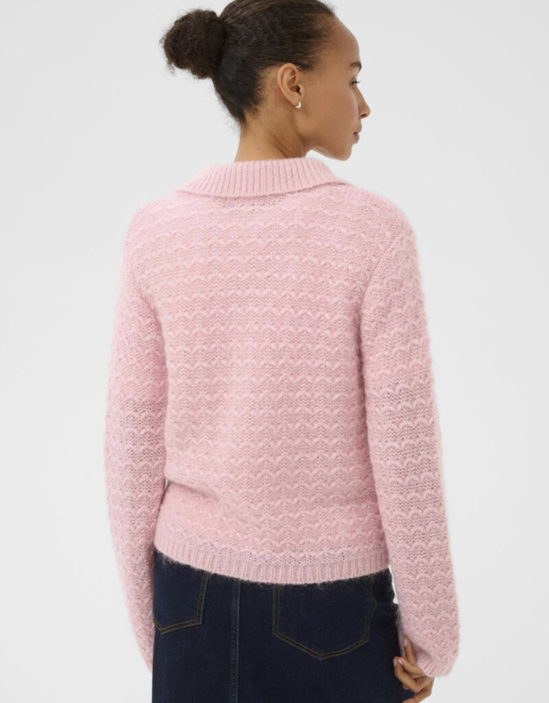 Part Two Zora Cardigan in Orchid Smoke Melange