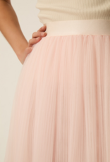 Des Petits Hauts Valerina Pleated Mesh Skirt in Bubblegum Pink