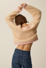 Des Petits Hauts Alvaro Cardigan in Butter & Bubblegum Stripe