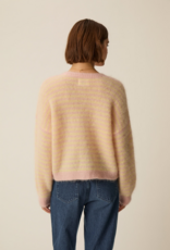 Des Petits Hauts Alvaro Cardigan in Butter & Bubblegum Stripe