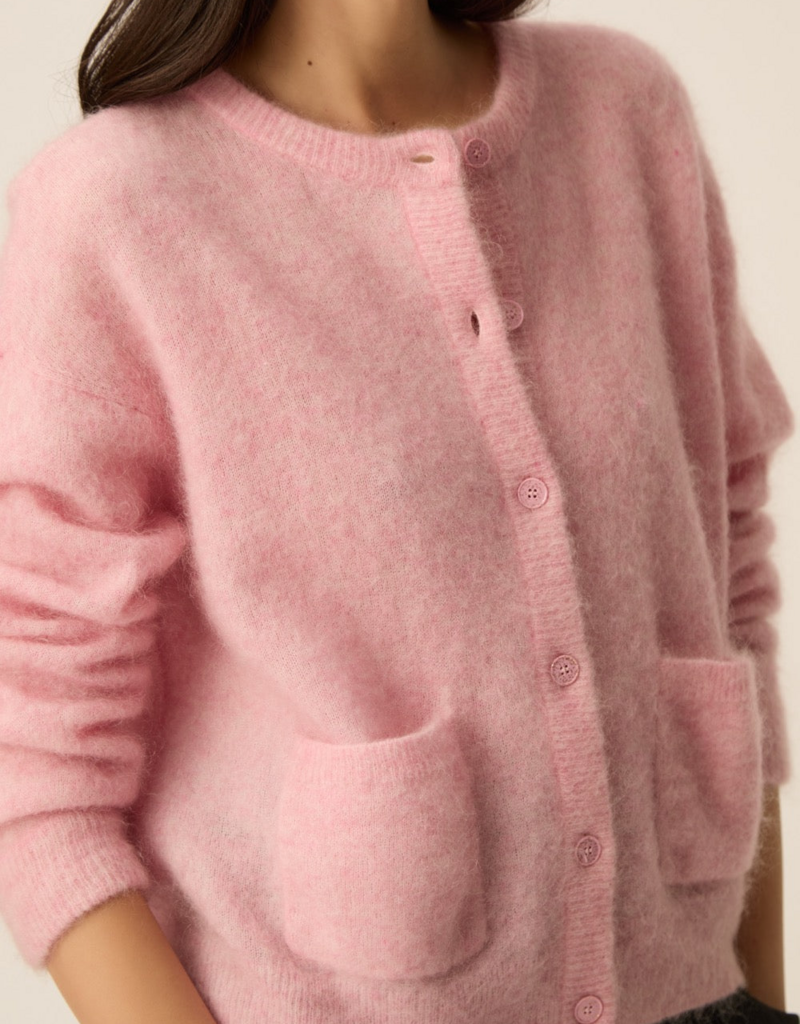 Des Petits Hauts Dobilou Cardigan in Rose (FINAL SALE)