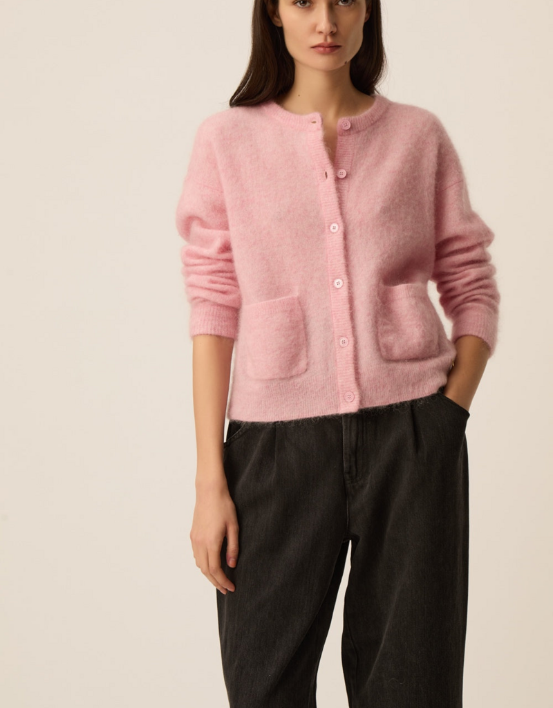 Des Petits Hauts Dobilou Cardigan in Rose (FINAL SALE)
