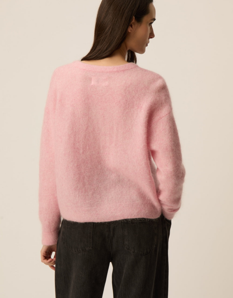 Des Petits Hauts Dobilou Cardigan in Rose (FINAL SALE)