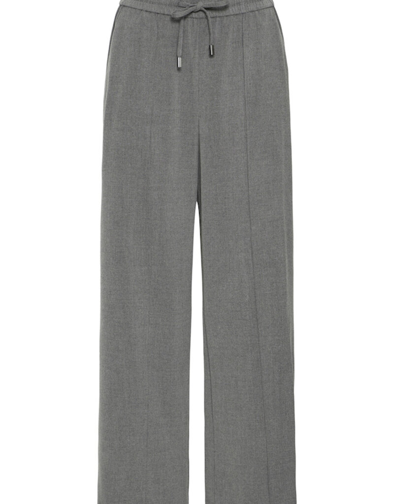 B.Young Encore Tapered Drawstring Trouser in Grey Melange
