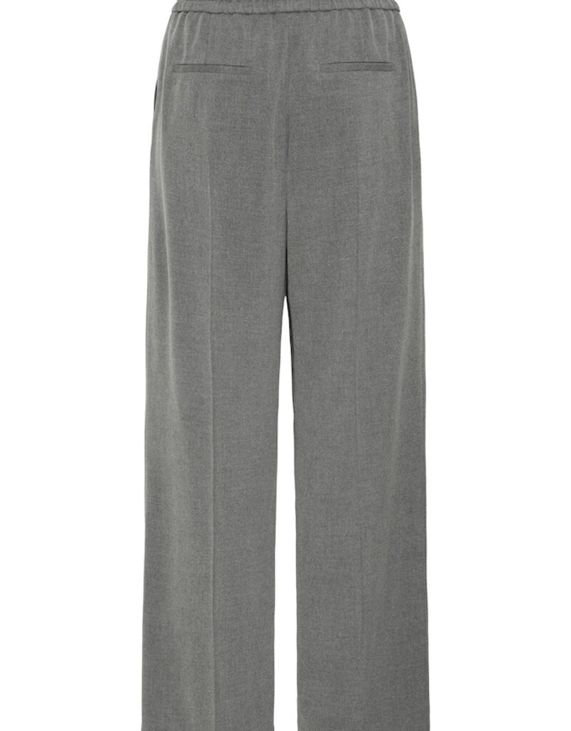 B.Young Encore Tapered Drawstring Trouser in Grey Melange