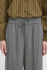 B.Young Encore Tapered Drawstring Trouser in Grey Melange