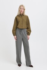 B.Young Encore Tapered Drawstring Trouser in Grey Melange