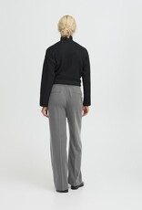 B.Young Encore Tapered Drawstring Trouser in Grey Melange