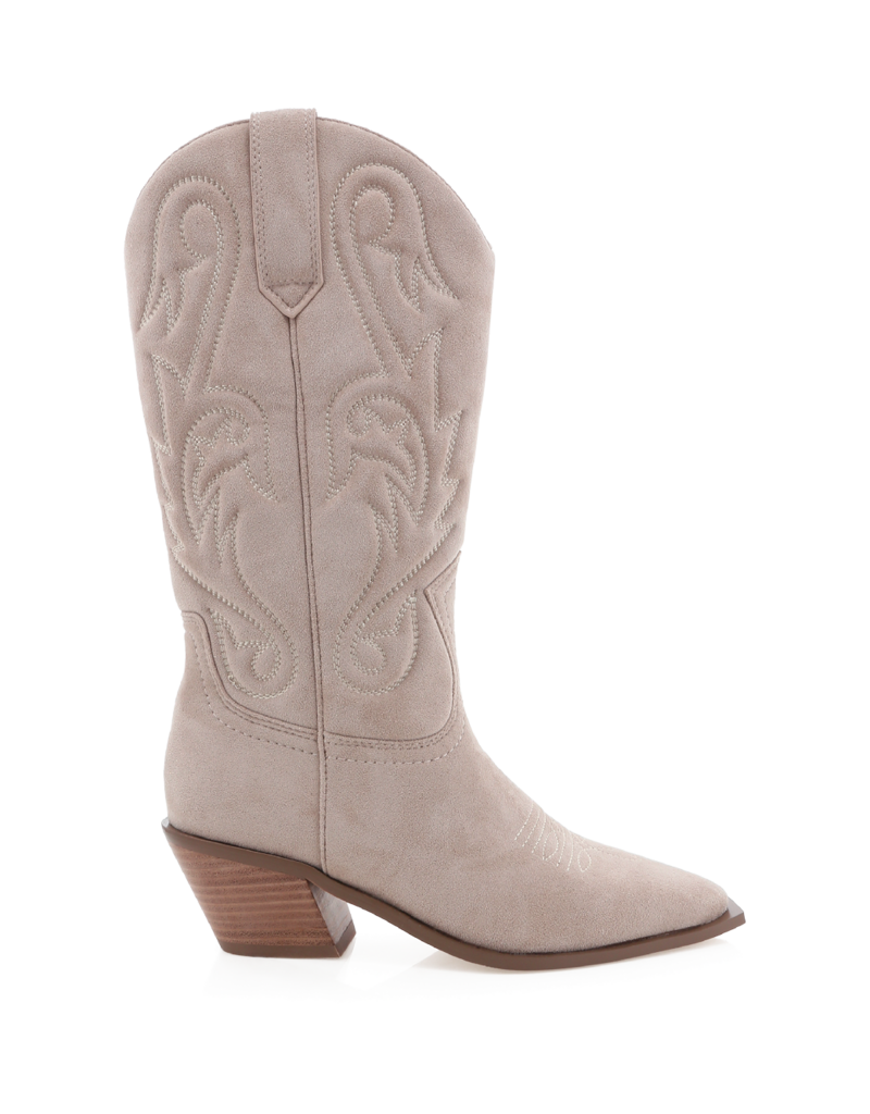 Billini Townes Boot in Beige Suede