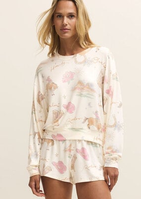 Z-Supply Desert Rose Long Sleeve Top
