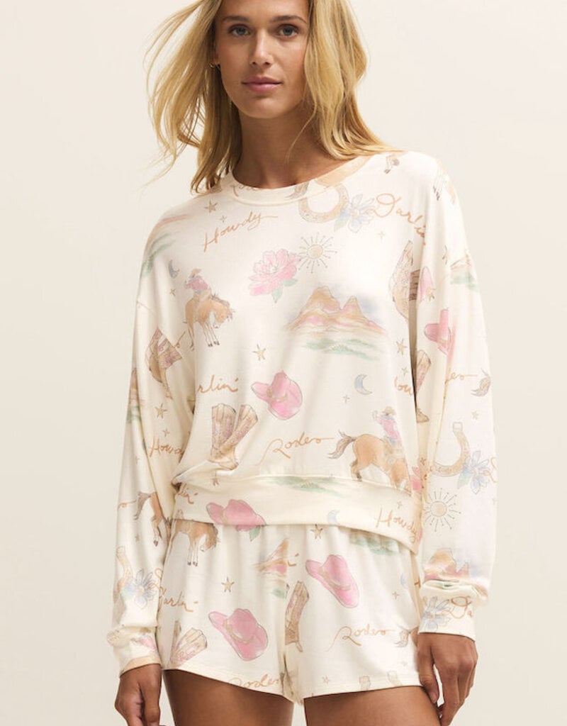 Z-Supply Desert Rose Long Sleeve Top