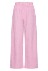ICHI Jilma Gingham Pant in Azalea Pink