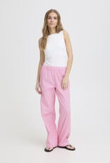 ICHI Jilma Gingham Pant in Azalea Pink