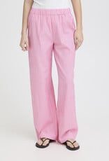ICHI Jilma Gingham Pant in Azalea Pink